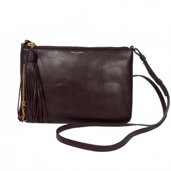 Saint Laurent Handbags - Saint Laurent Paris YSL SAC Pouch AVEC Boundeliere Tassel Fringe Shoulder Bag